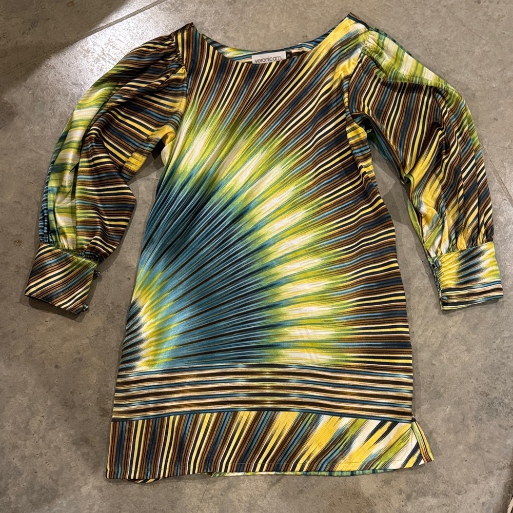 Veronica M Colorful Striped Dress